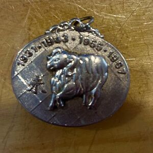 Vintage Chinese Zodiac stainless steel pendant